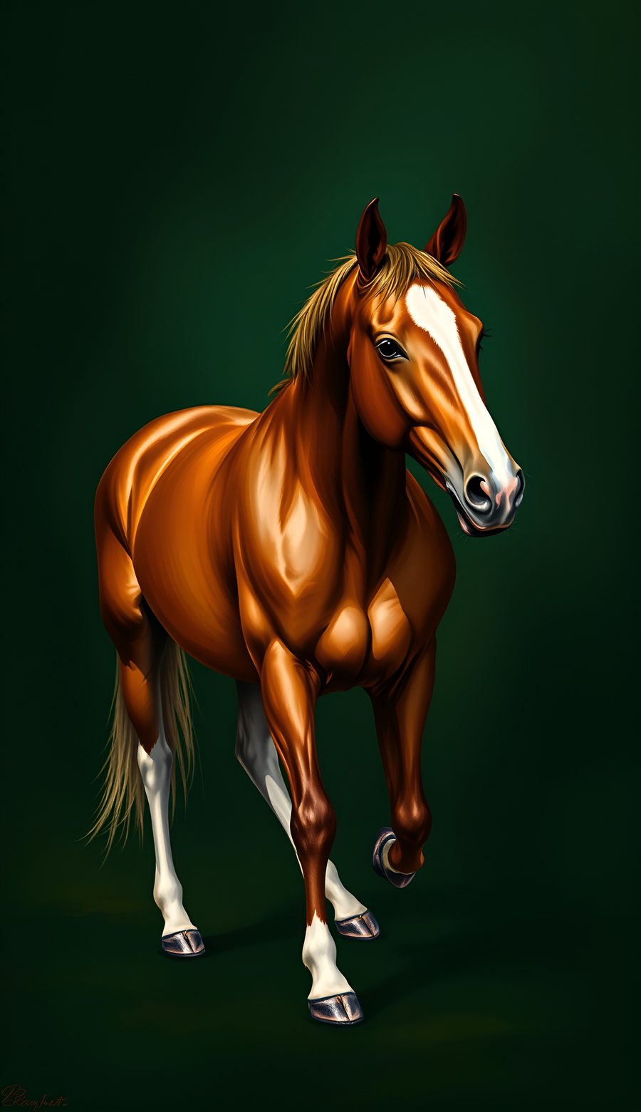 Chestnut Oil Portrait