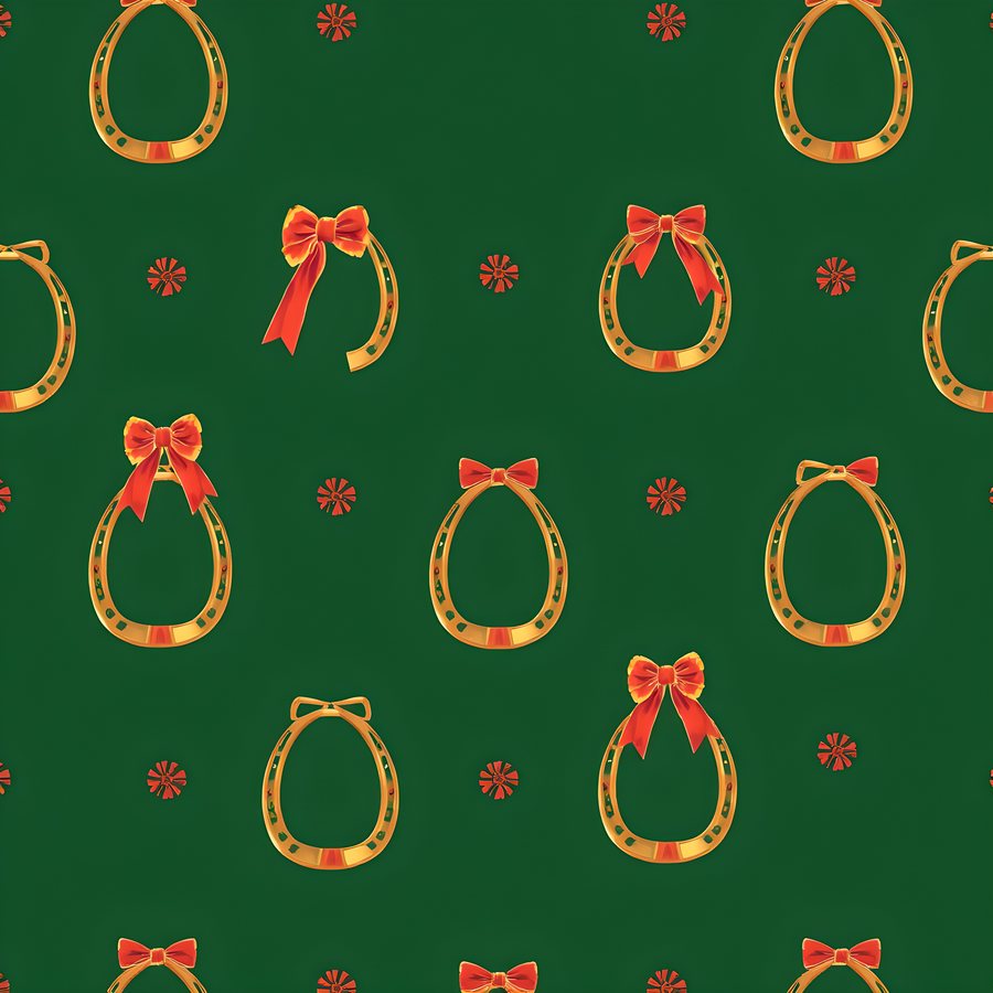 Horseshoe and Rosette Pattern