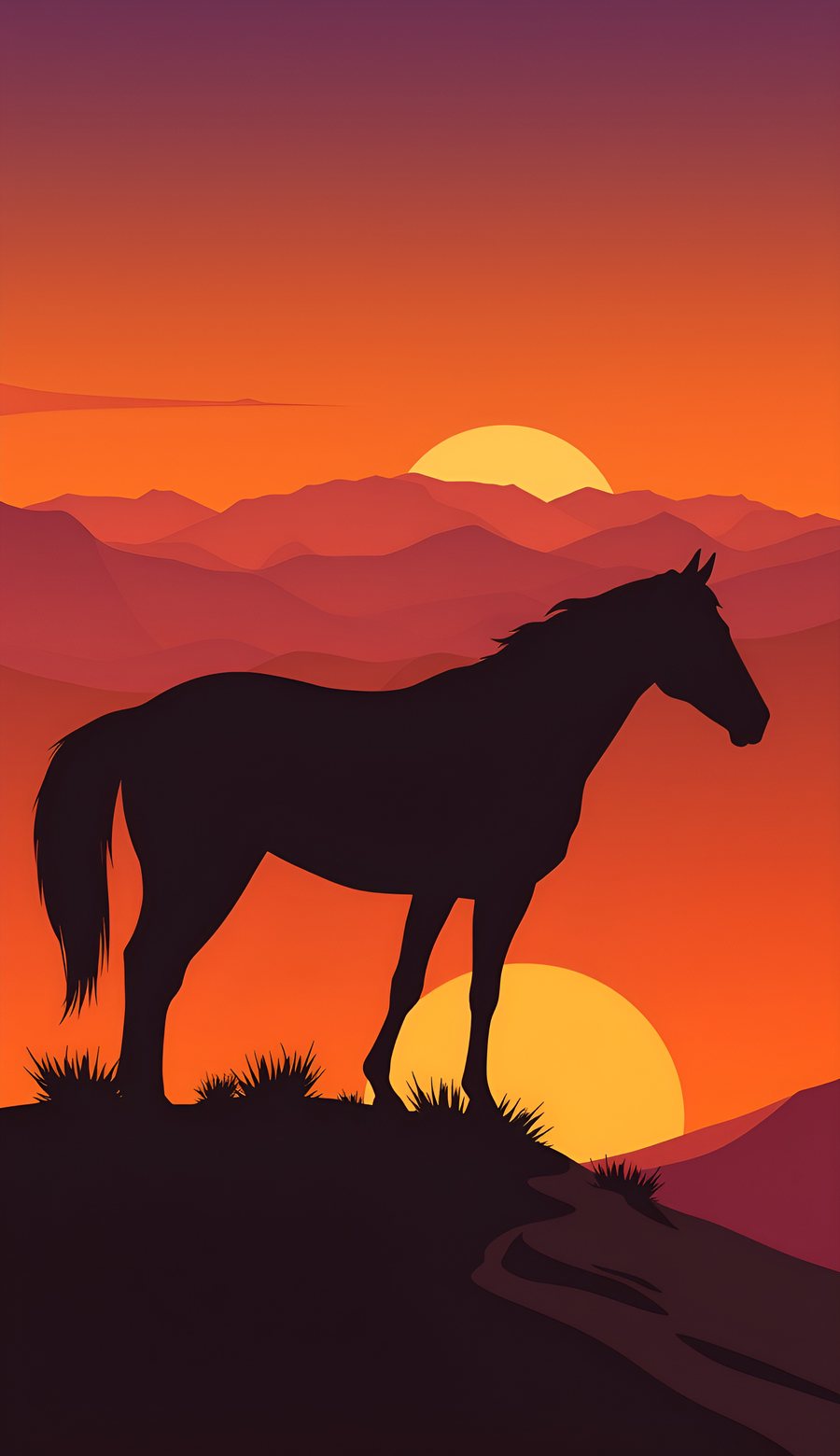 Western Ranch Sunset